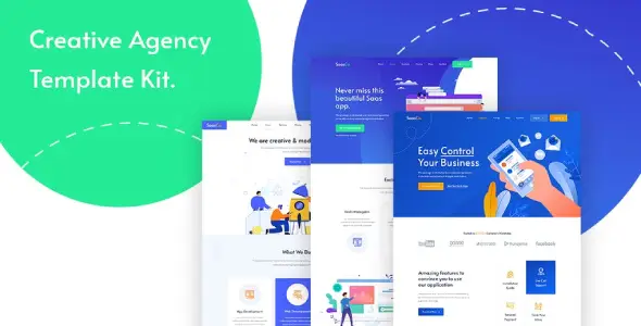 SassCo – App Landing & Startup Elementor Template Kit