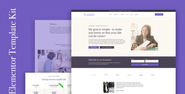 Coachkit – Life Coach Elementor Template Kit