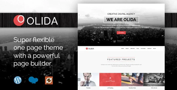 Olida – Creative Parallax One Page WP Theme