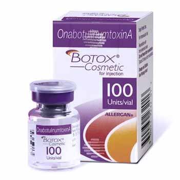 Botox Cosmetic vial and packaging used to illustrate Scrotox® treatment with botulinum toxin